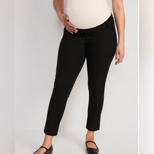 Maternity Side-Panel Pixie Straight Ankle Pants